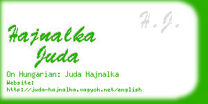 hajnalka juda business card